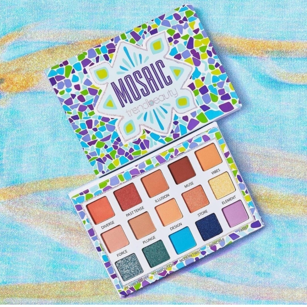 TRENDBEAUTY Mosaic Eyeshadow Palette NEW 15 shades